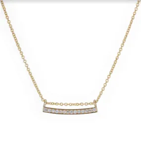 Diamond Bar Necklace