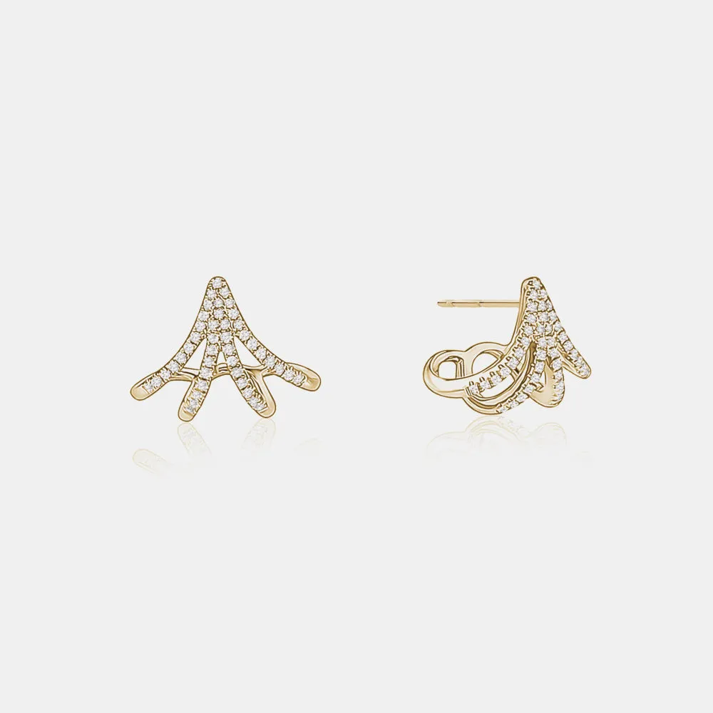 Diamond Crawler Earrings