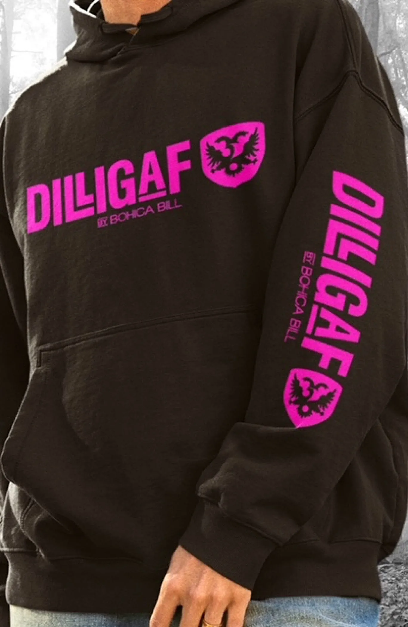 Dilligaf Neon Classic Pullover Hoody