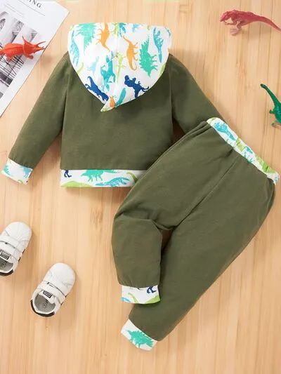 DINOSAUR Hoodie and Pants Set