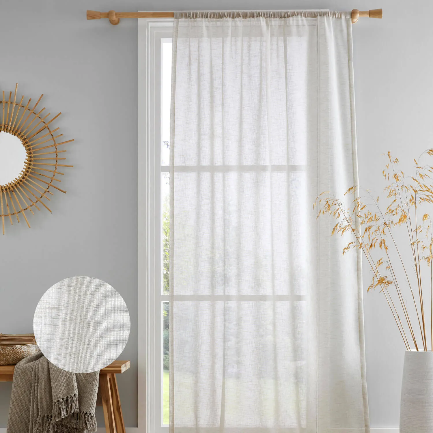 Eco Voile Curtains - 140x120