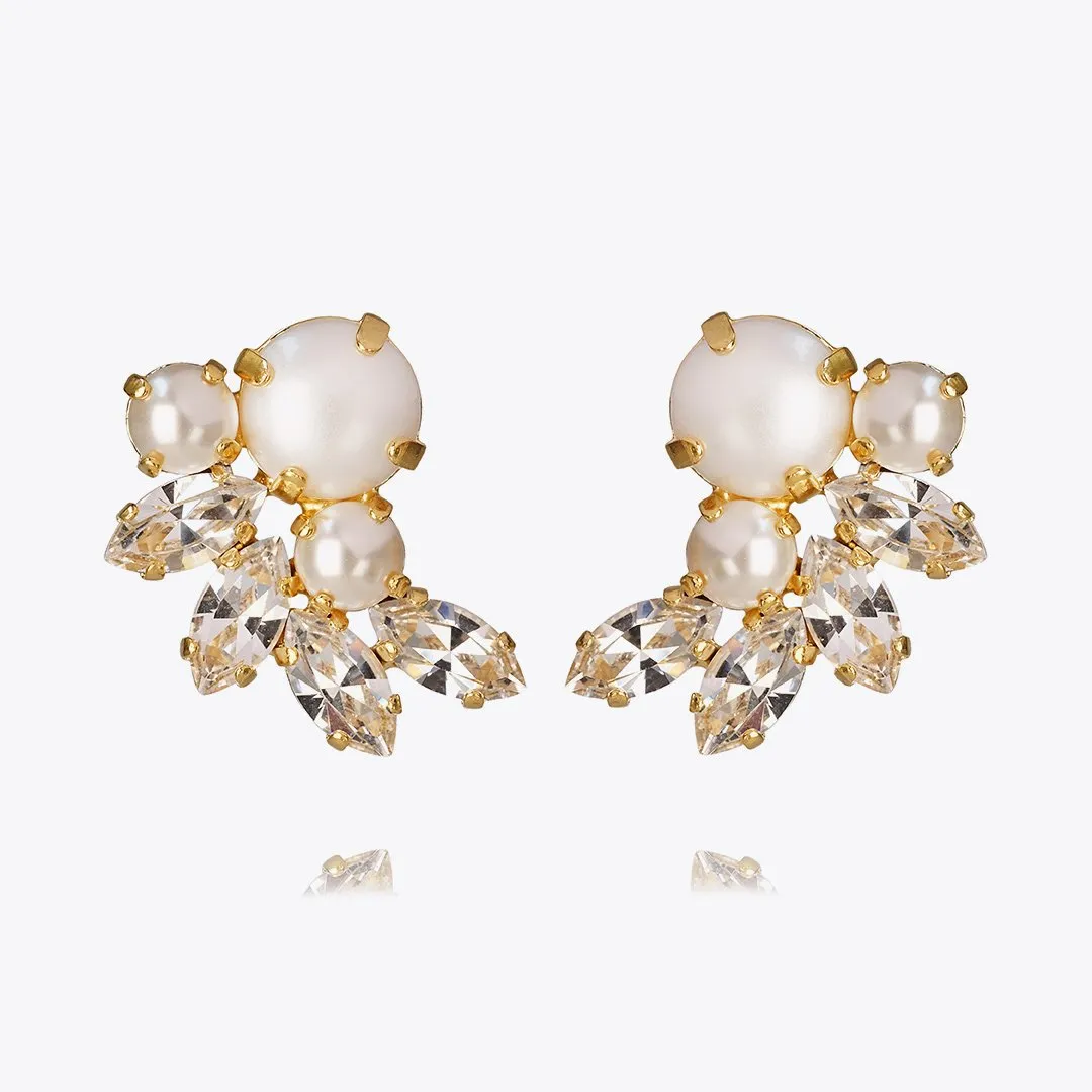 Electra Earring / Pearl   Crystal