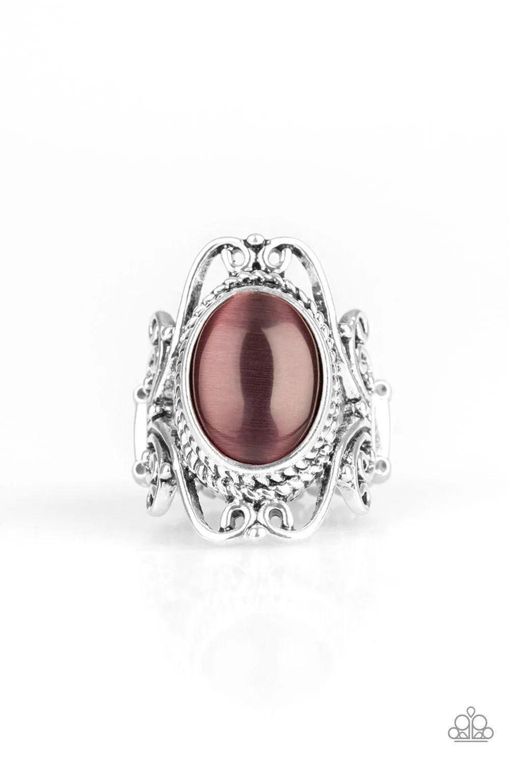 Fairytale Flair Purple Moonstone Ring - Paparazzi Accessories