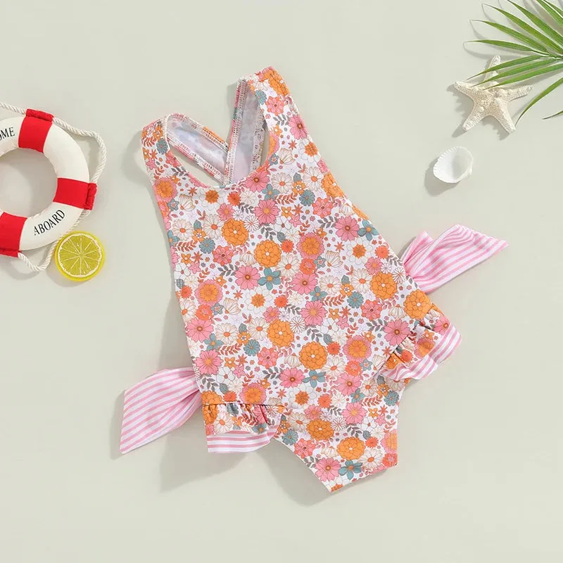 FIONA Floral Bowtie Swimsuit