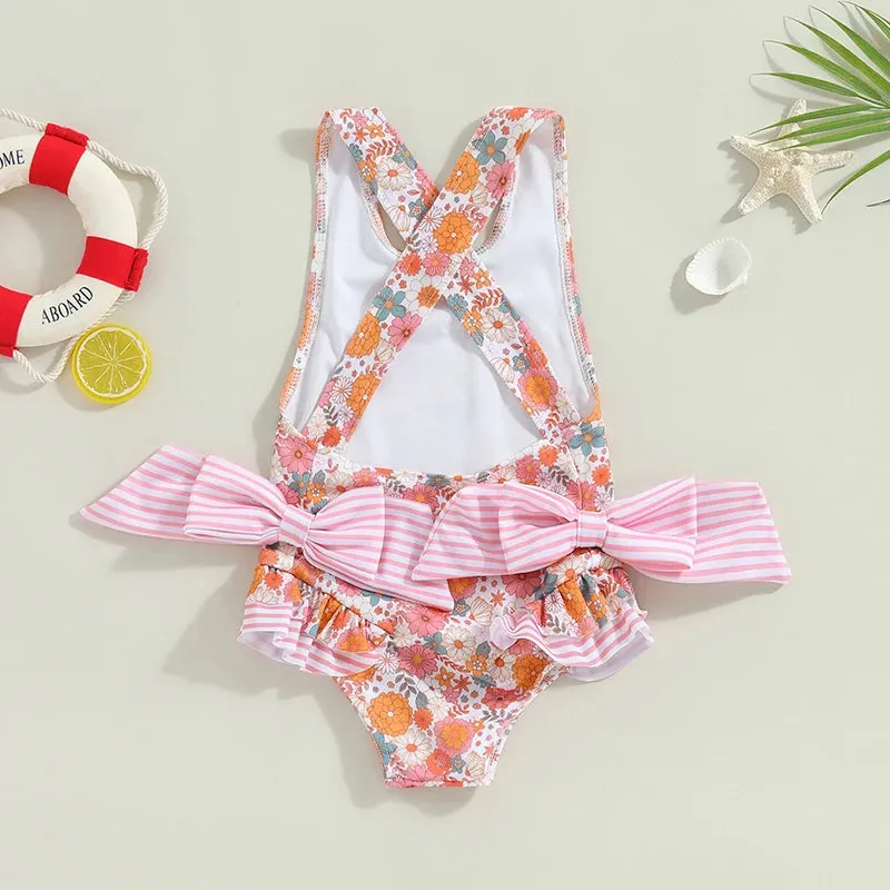 FIONA Floral Bowtie Swimsuit