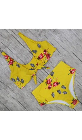 Floral Two Pieces Bikini Set