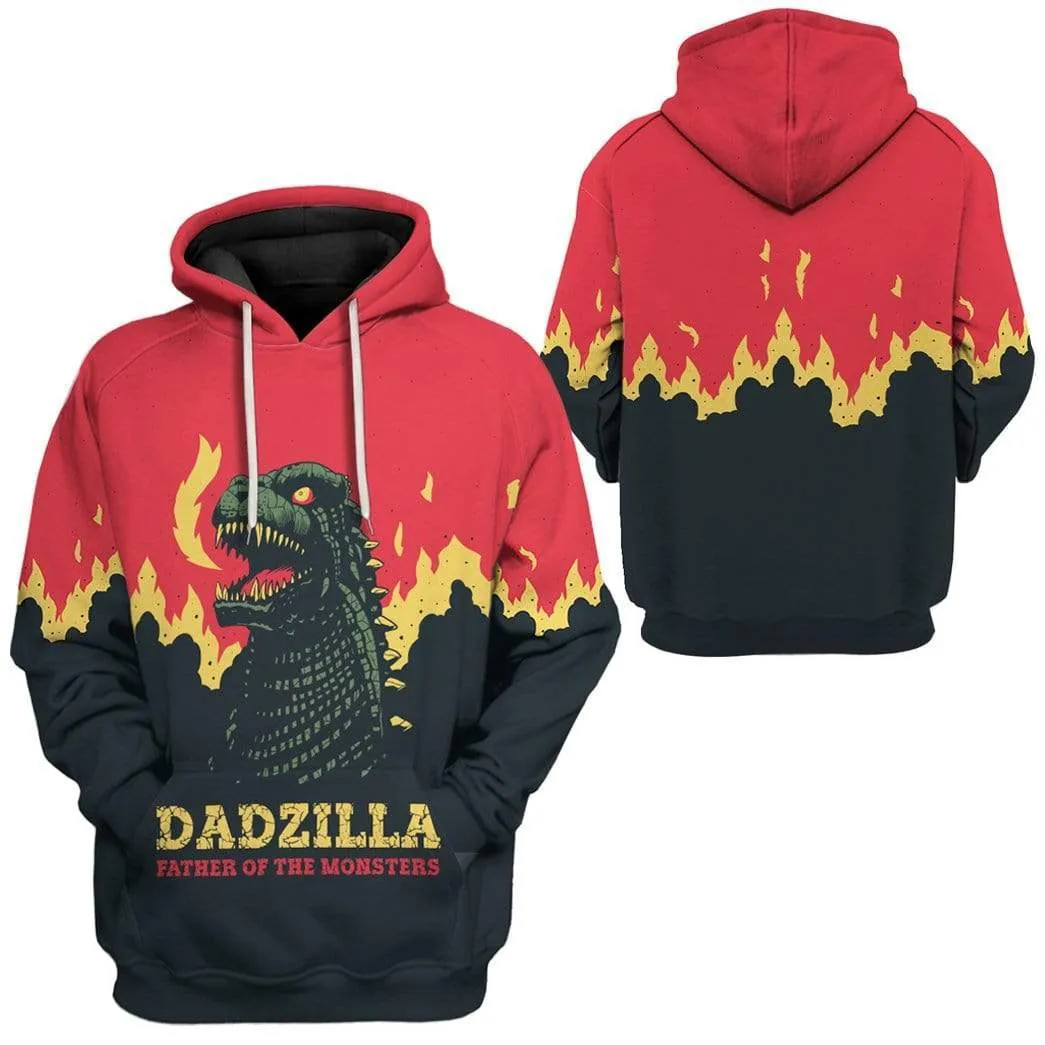 Gearhuman 3D Dadzilla Custom Hoodie Apparel