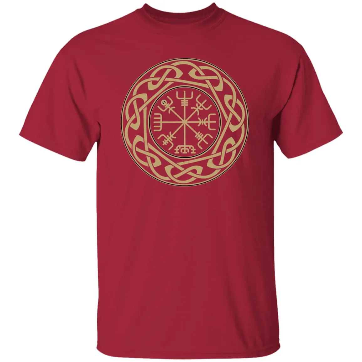 Gold Vegvisir Logo T-Shirt