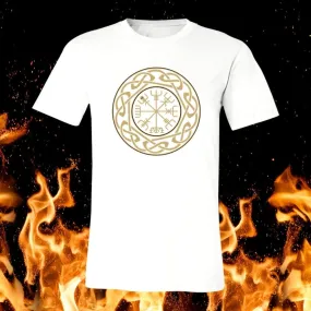 Gold Vegvisir Logo T-Shirt