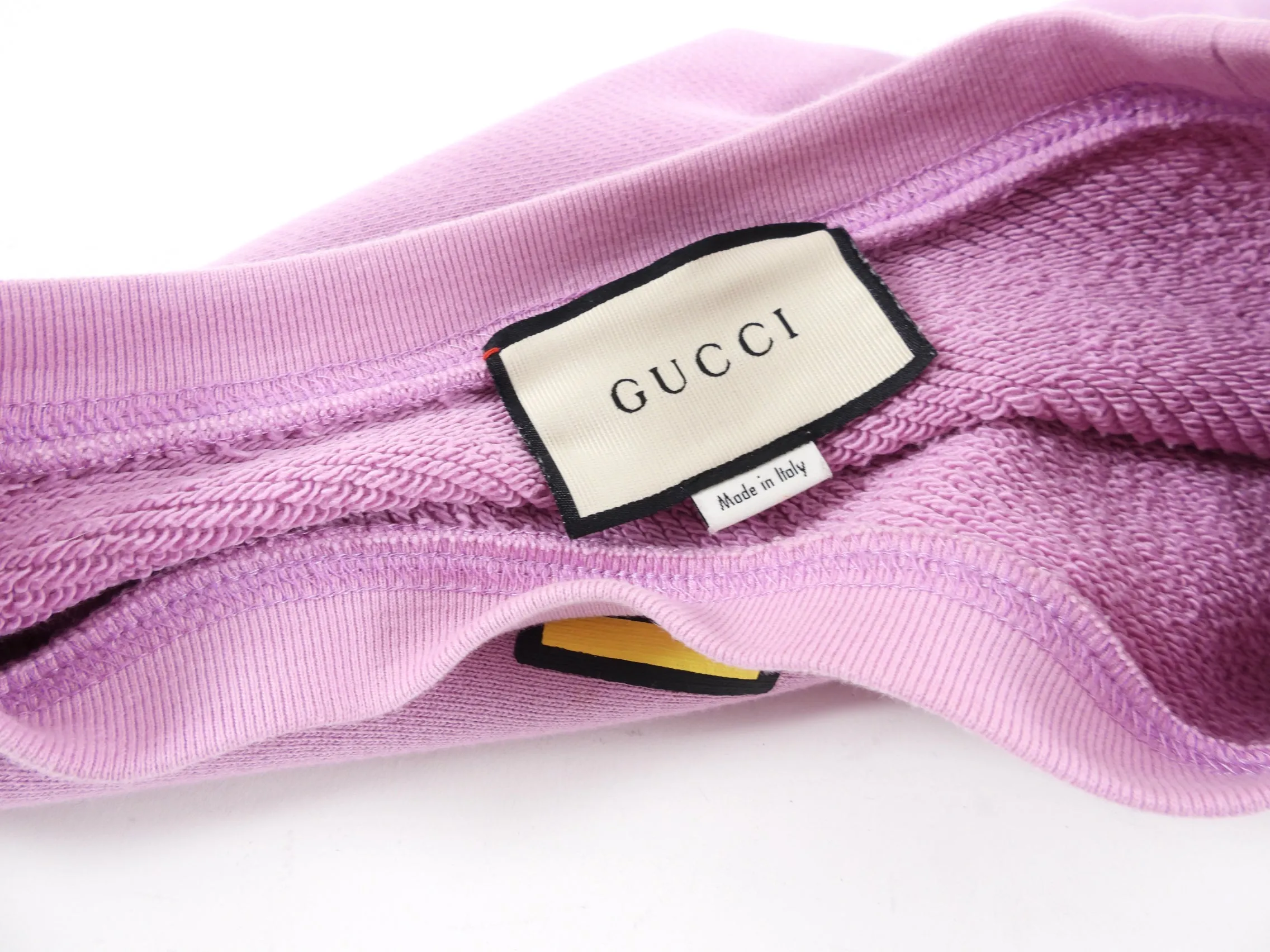 Gucci Exotica Purple and Yellow Logo Sweatshirt - S