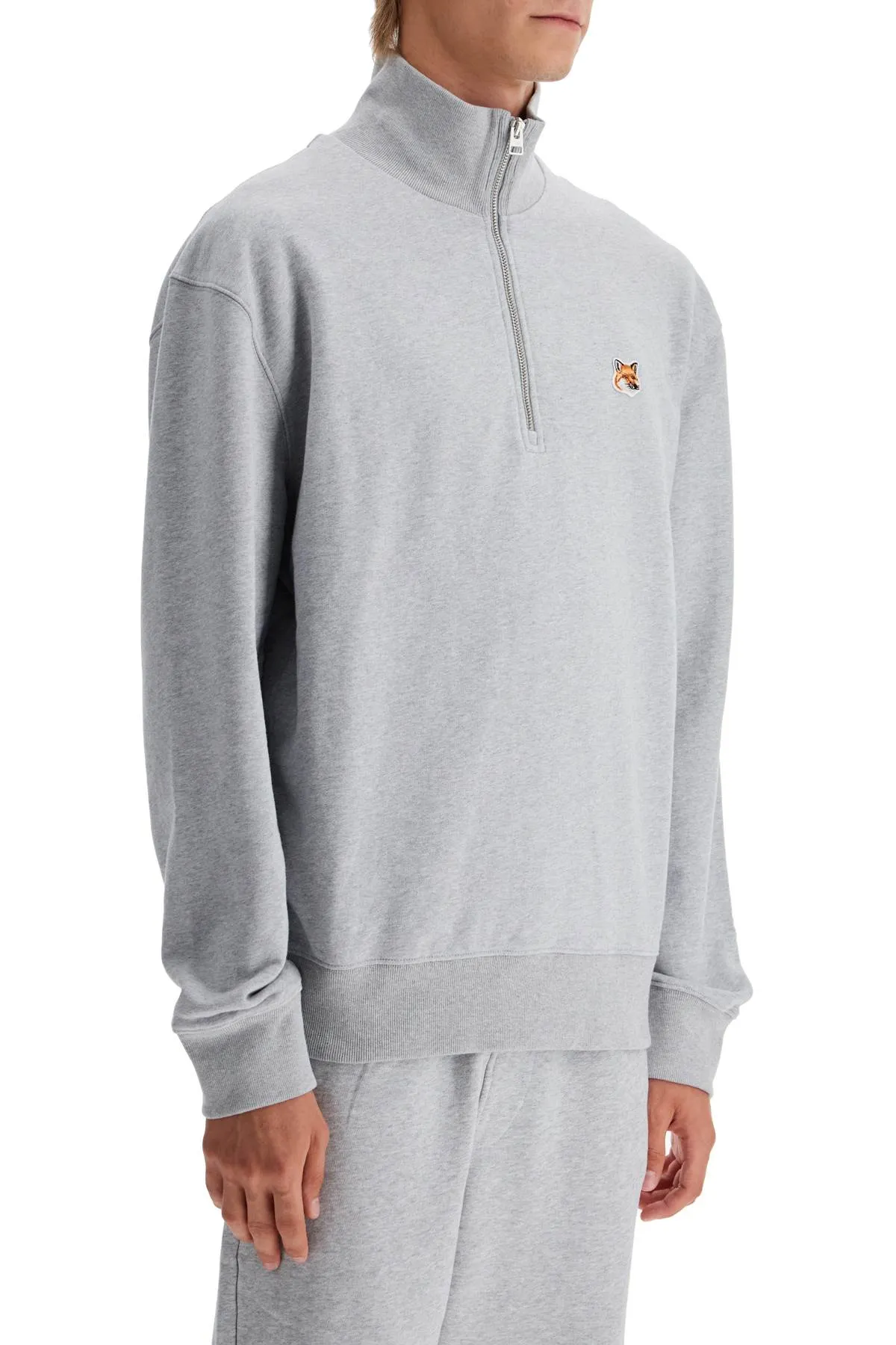 HALF-ZIP SWEATSHIRT WITH FOX HEAD