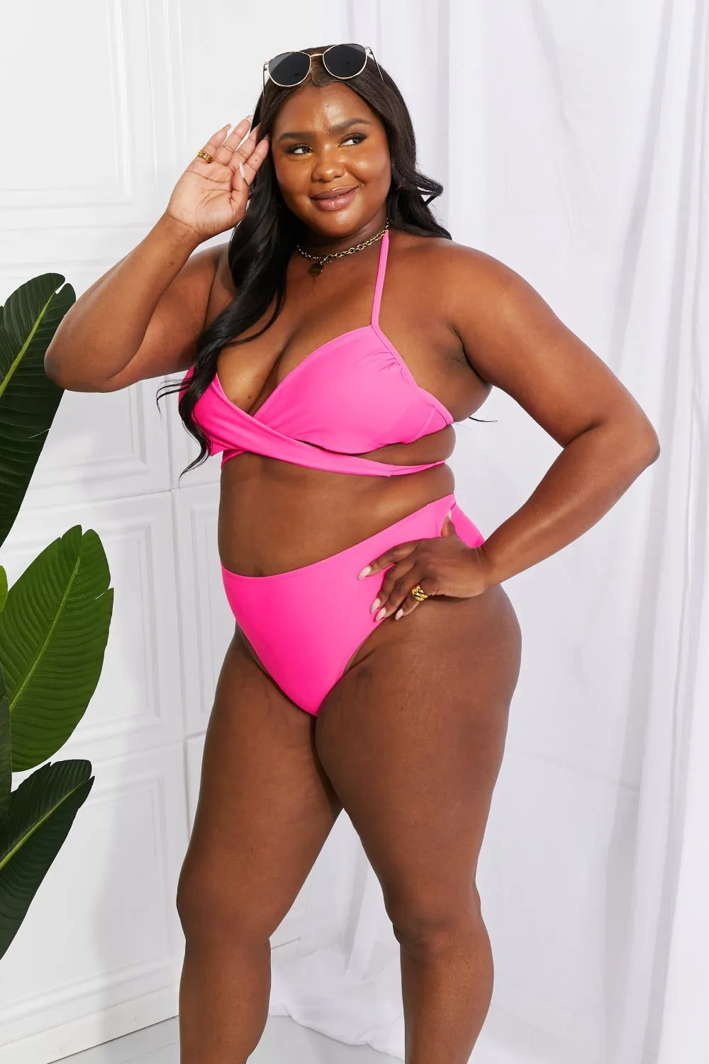 Halter Bikini Set in Pink