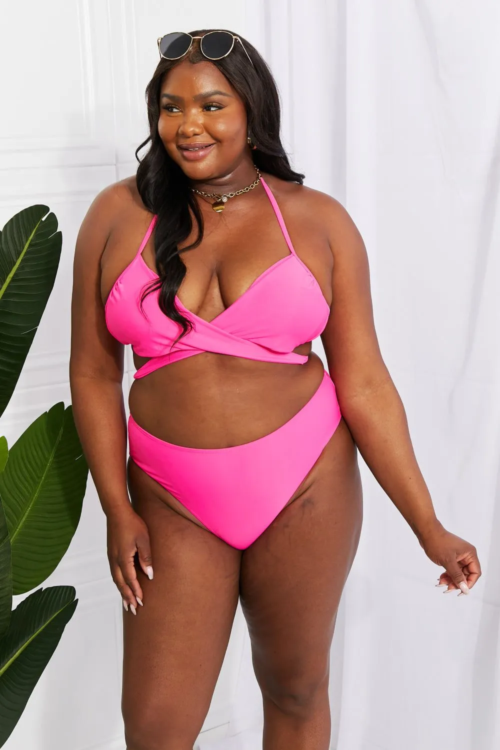 Halter Bikini Set in Pink