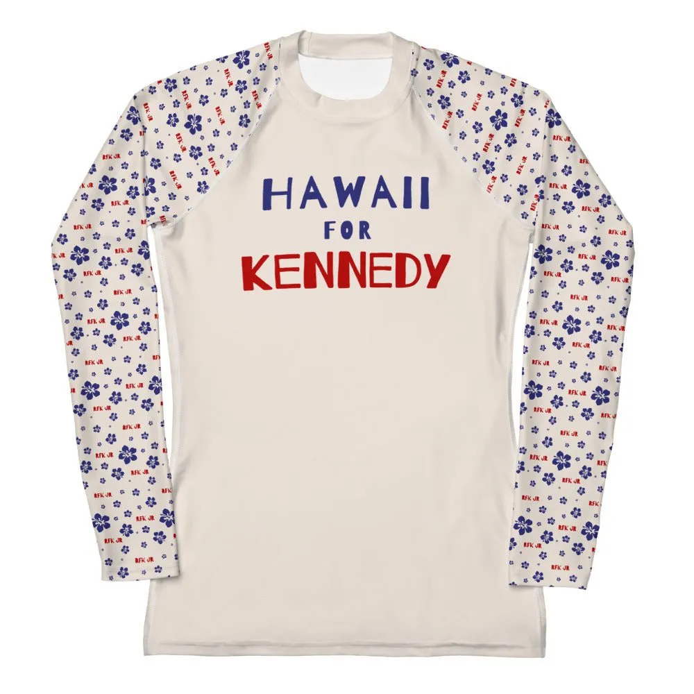 Hawaii for Kennedy Women's Rash Guard