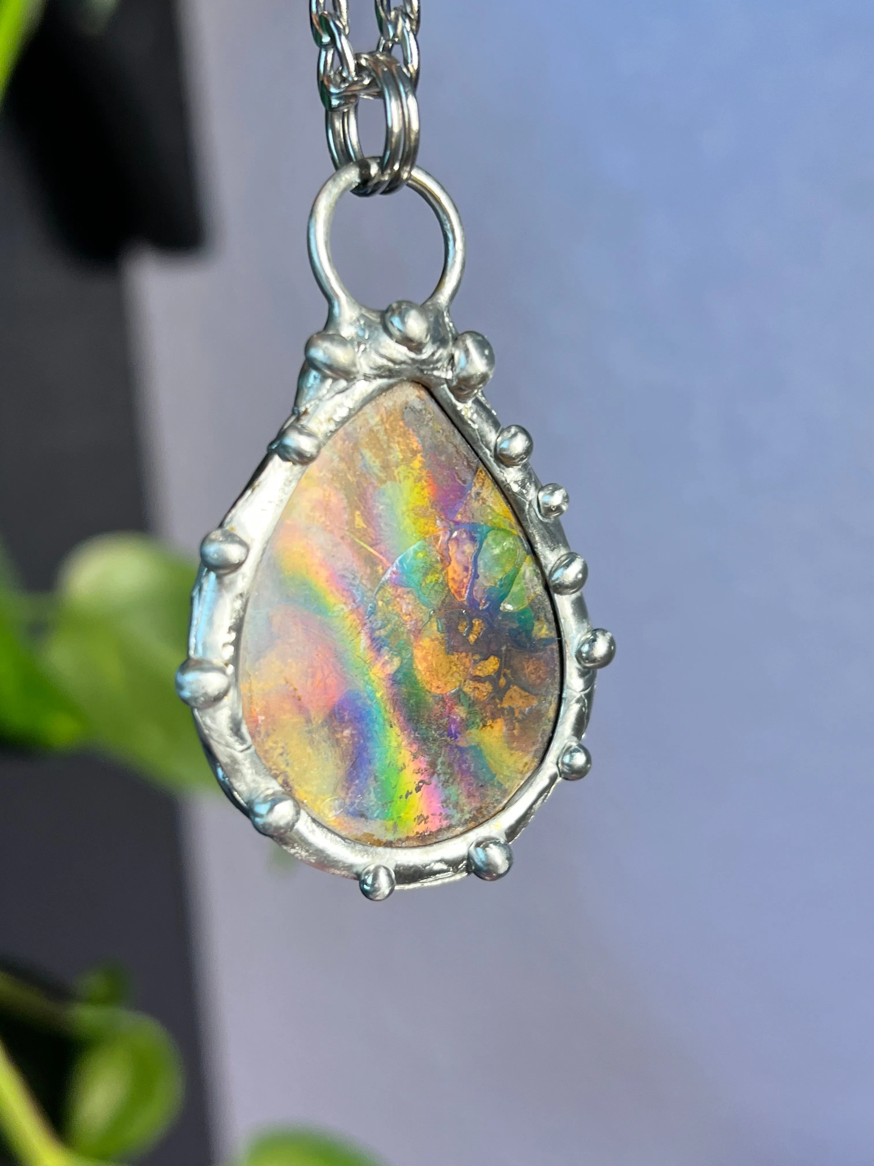 Holographic Ammonite amulet no.5