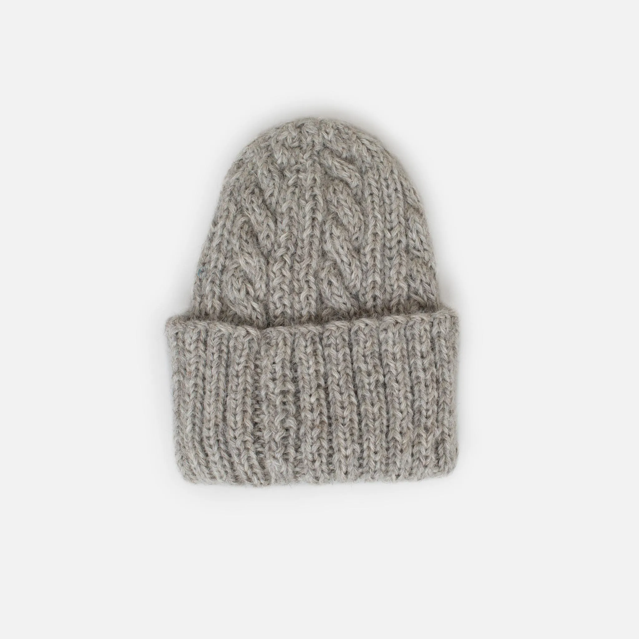 Inverallan for Colourway Cable Knit Beanie - Oatmeal