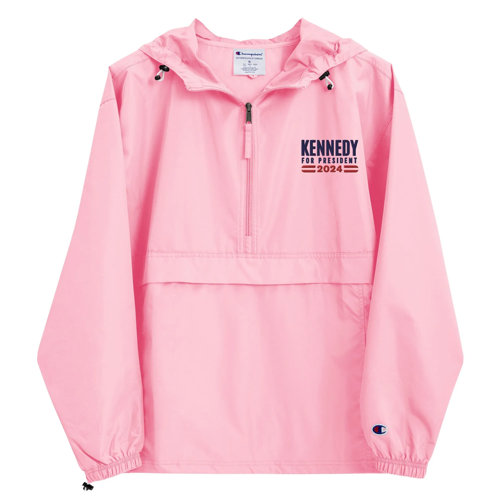 Kennedy for President Embroidered Champion Packable Jacket