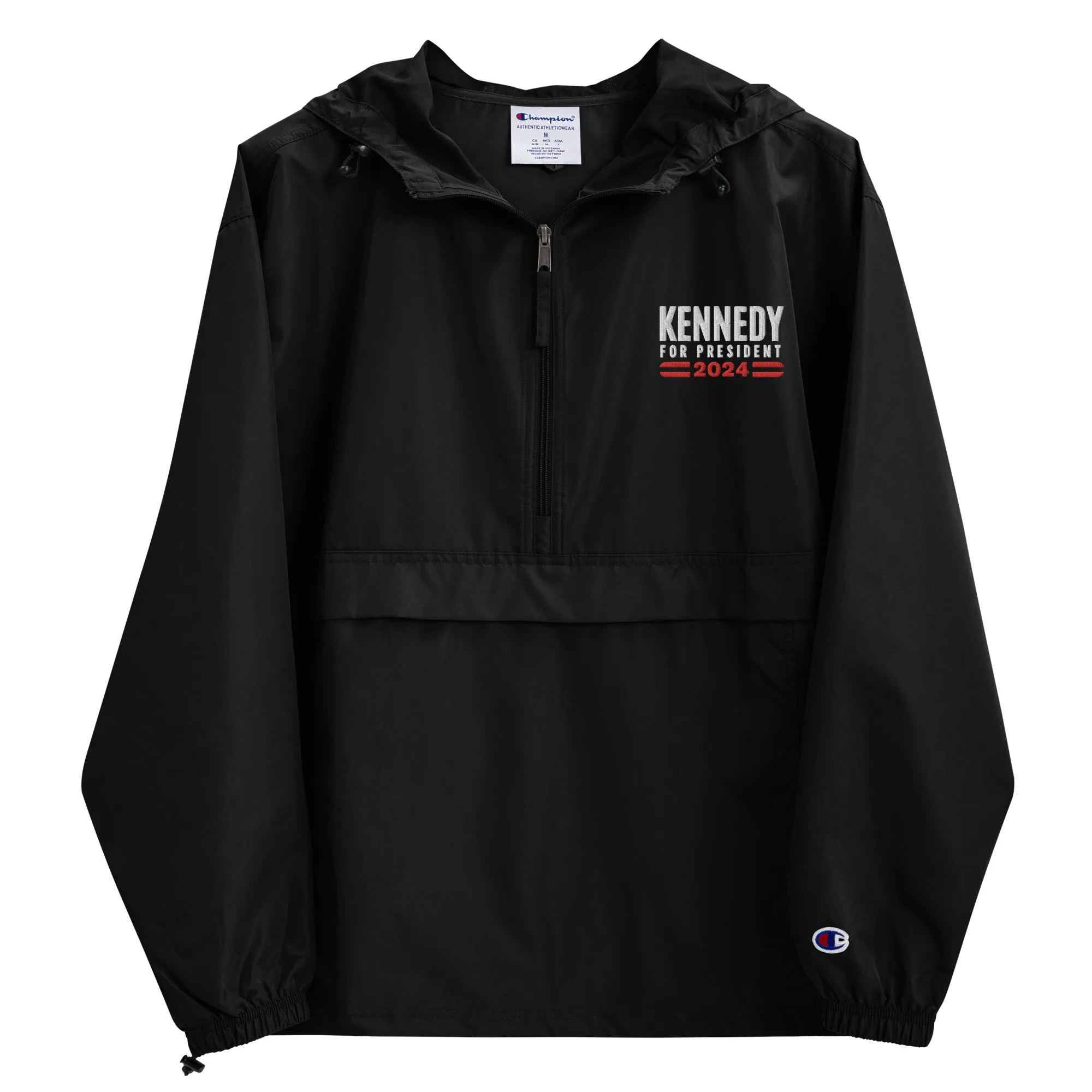 Kennedy for President Embroidered Champion Packable Jacket