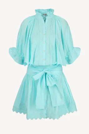 Kleid Blouson in Opal