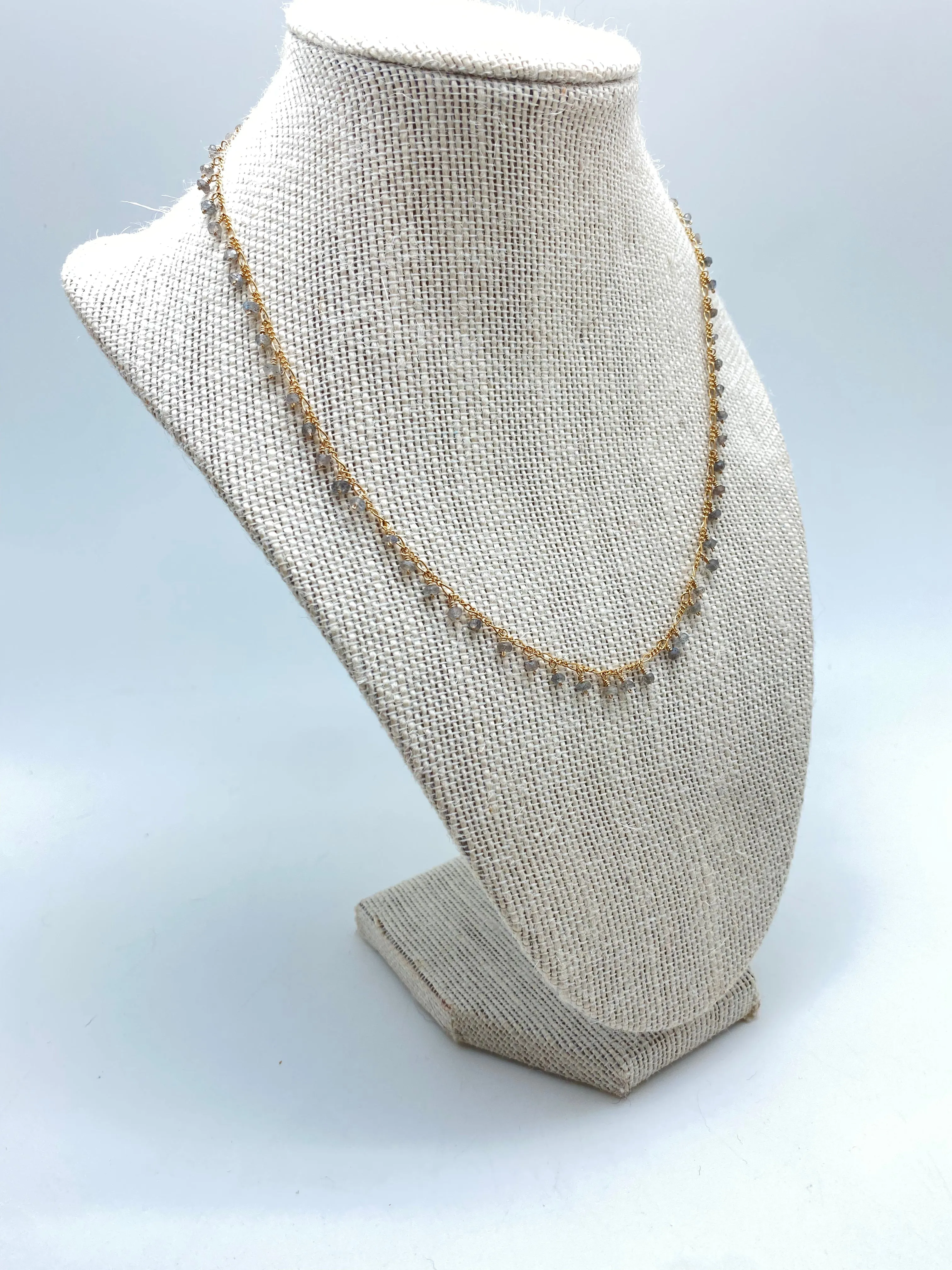 Labradorite Fringe Necklace