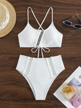 Lace Up Swimsuit