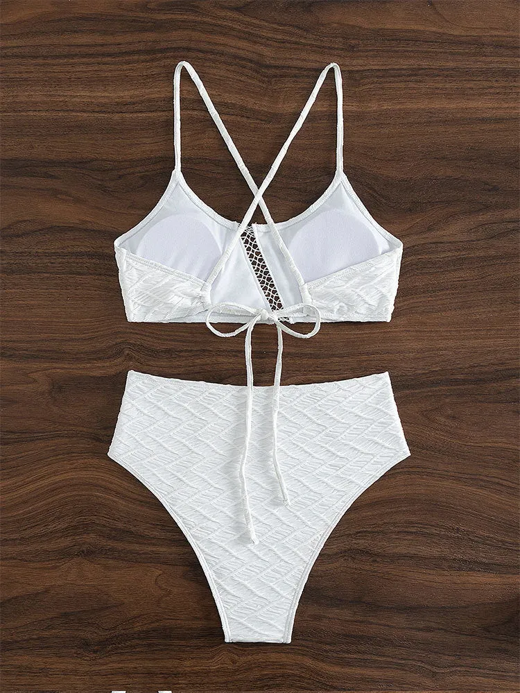 Lace Up Swimsuit