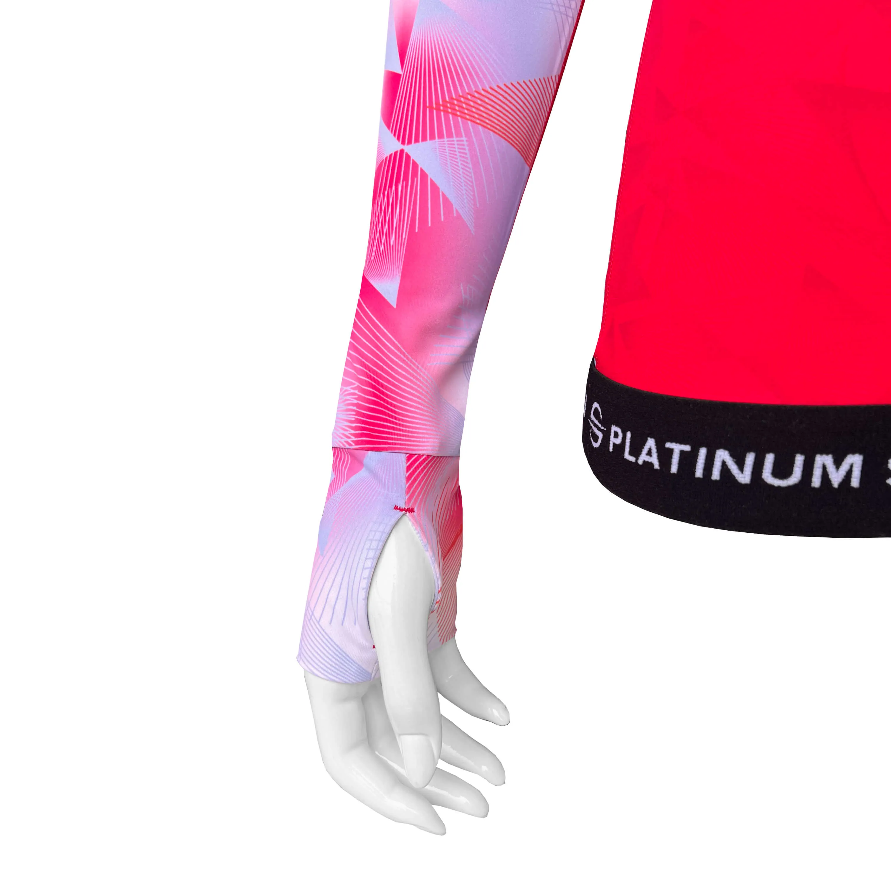 Long Sleeve Rash Guard for Women UPF 50  | Active - Red