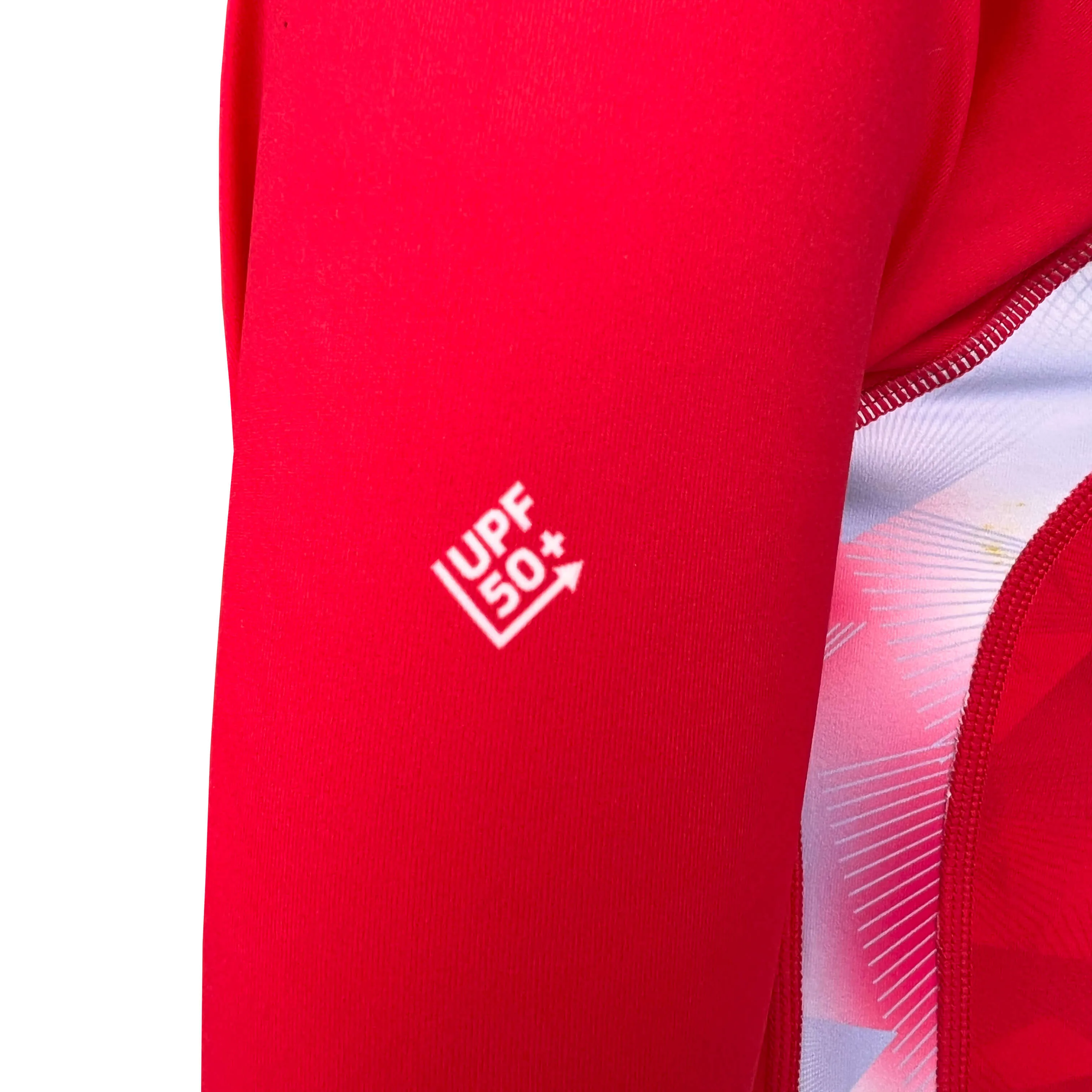 Long Sleeve Rash Guard for Women UPF 50  | Active - Red