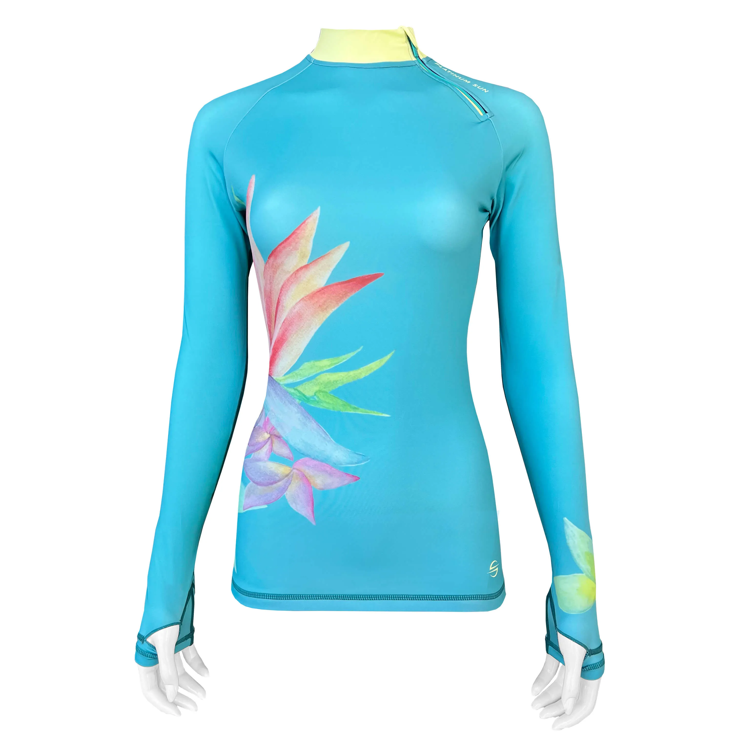 Long Sleeve Rash Guard for Women UPF 50 | Art - Lotus