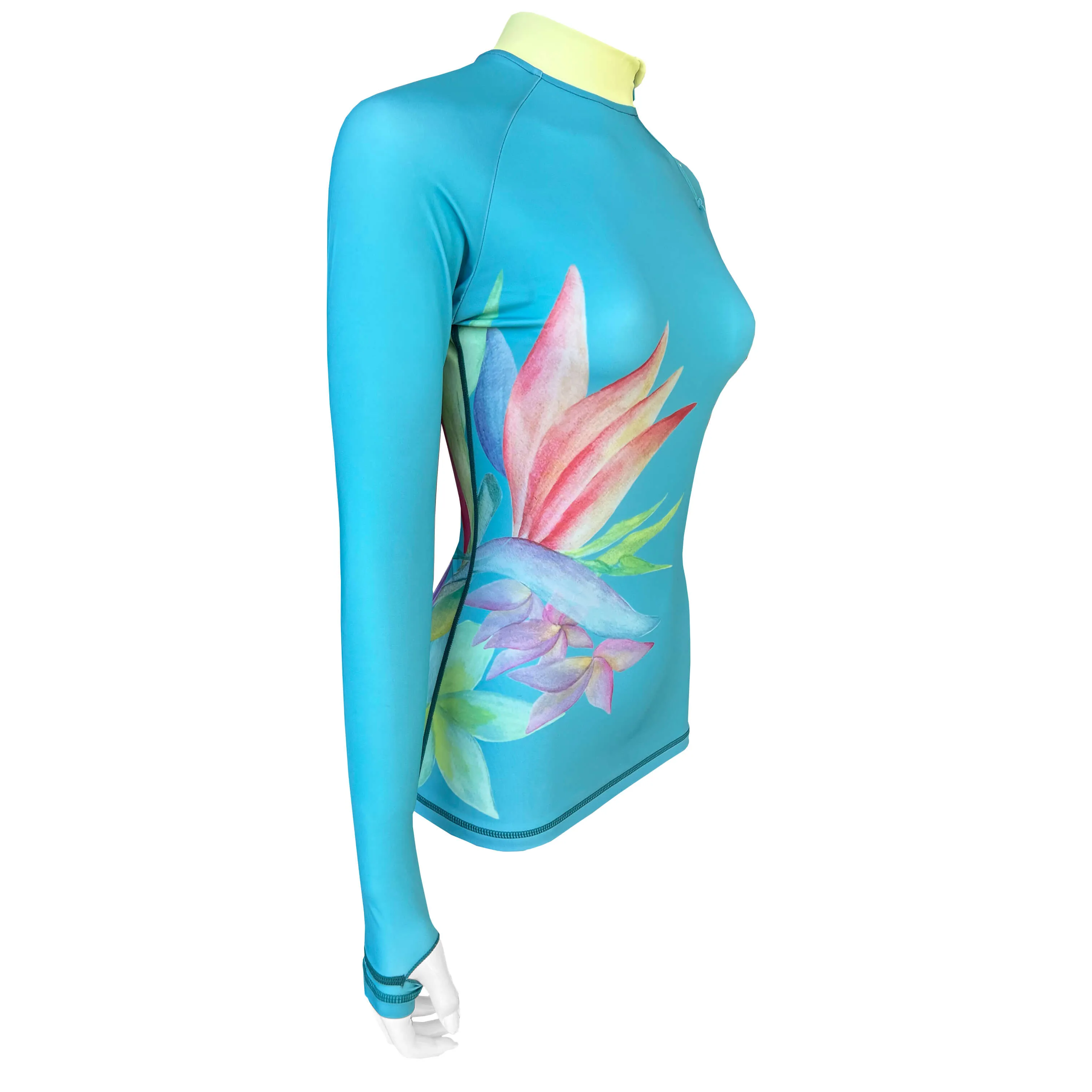 Long Sleeve Rash Guard for Women UPF 50 | Art - Lotus