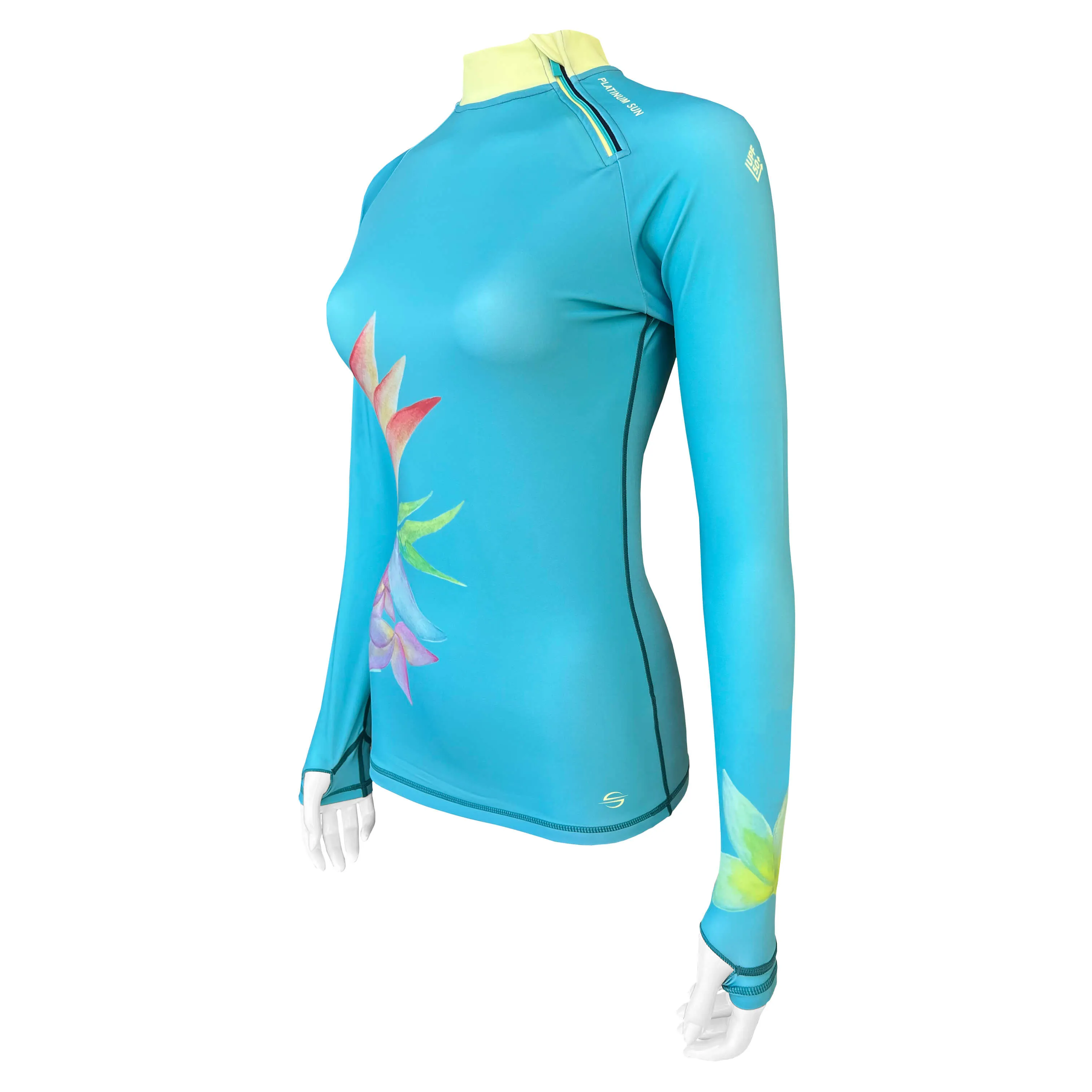 Long Sleeve Rash Guard for Women UPF 50 | Art - Lotus