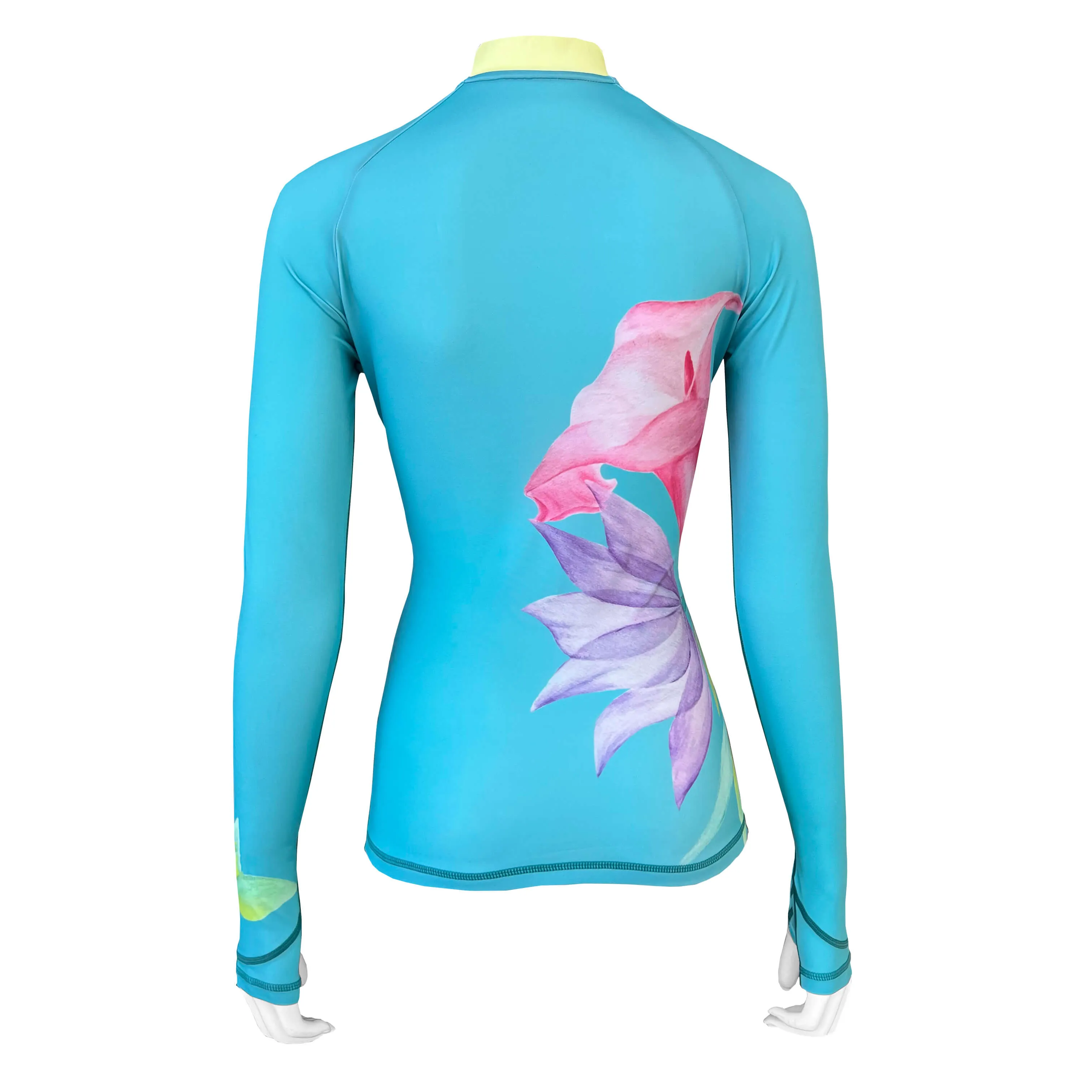 Long Sleeve Rash Guard for Women UPF 50 | Art - Lotus