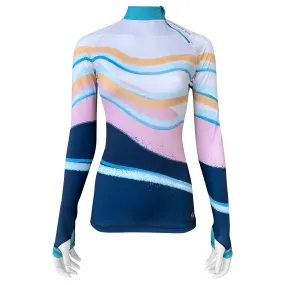 Long Sleeve Rash Guard for Women UPF 50  | Art - Sandy