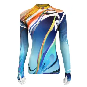 Long Sleeve Rash Guard for Women UPF 50  | Azzura