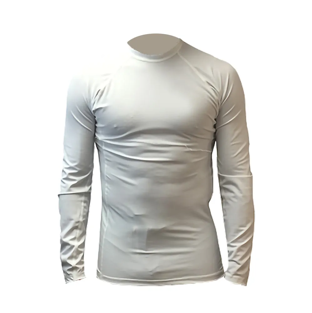 Mens Tight Fit Long Sleeve Rashguard – Quick Drying UPF 50  Sun Protection/Block