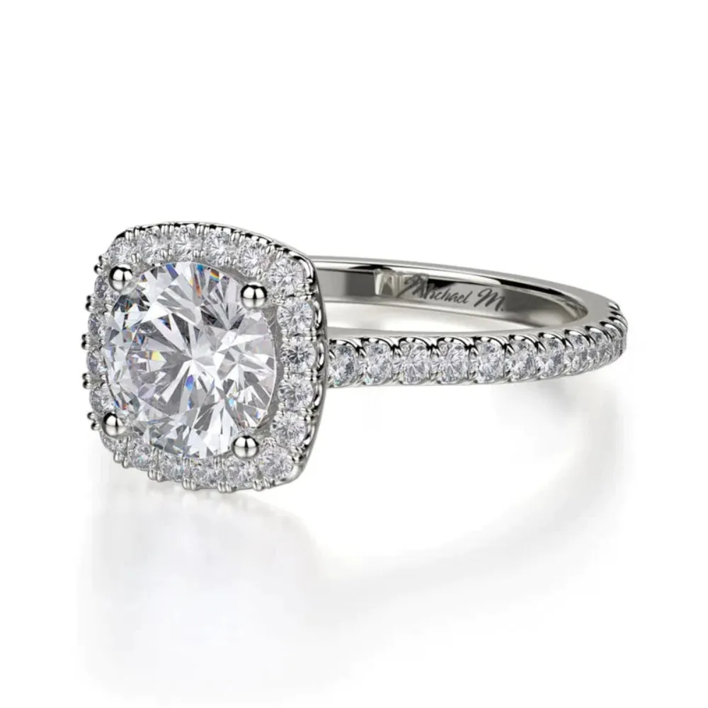 Michael M Round Diamond Engagement Ring