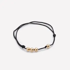 MISHA BLACK STRING BRACELET