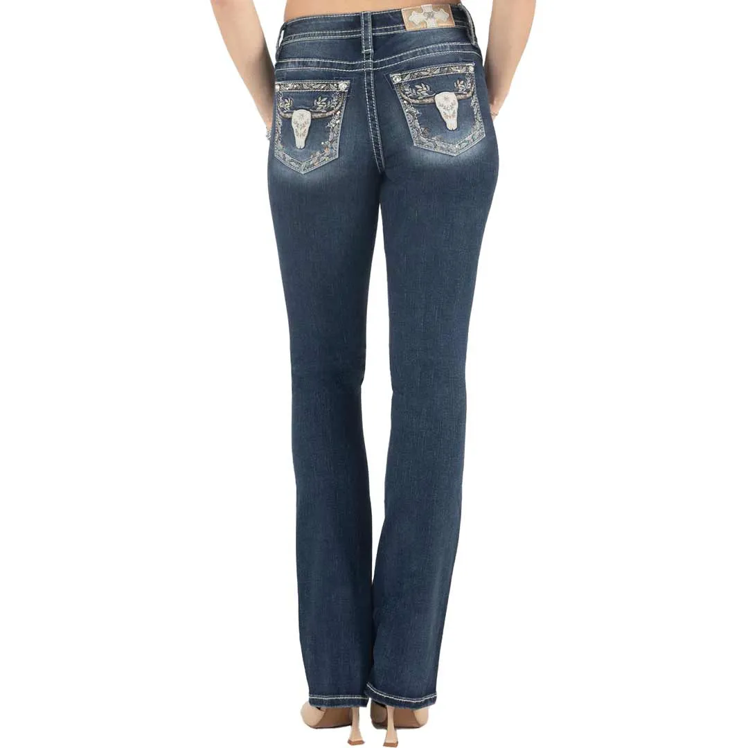 Miss Me Women's Autumn Longhorn Bootcut Jeans