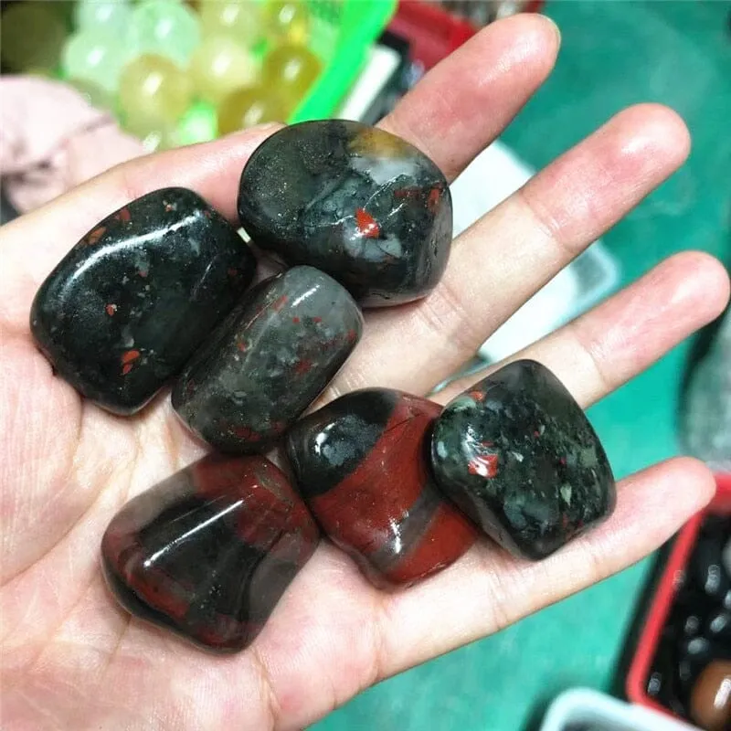 Natural Polished Bloodstone Healing Crystals