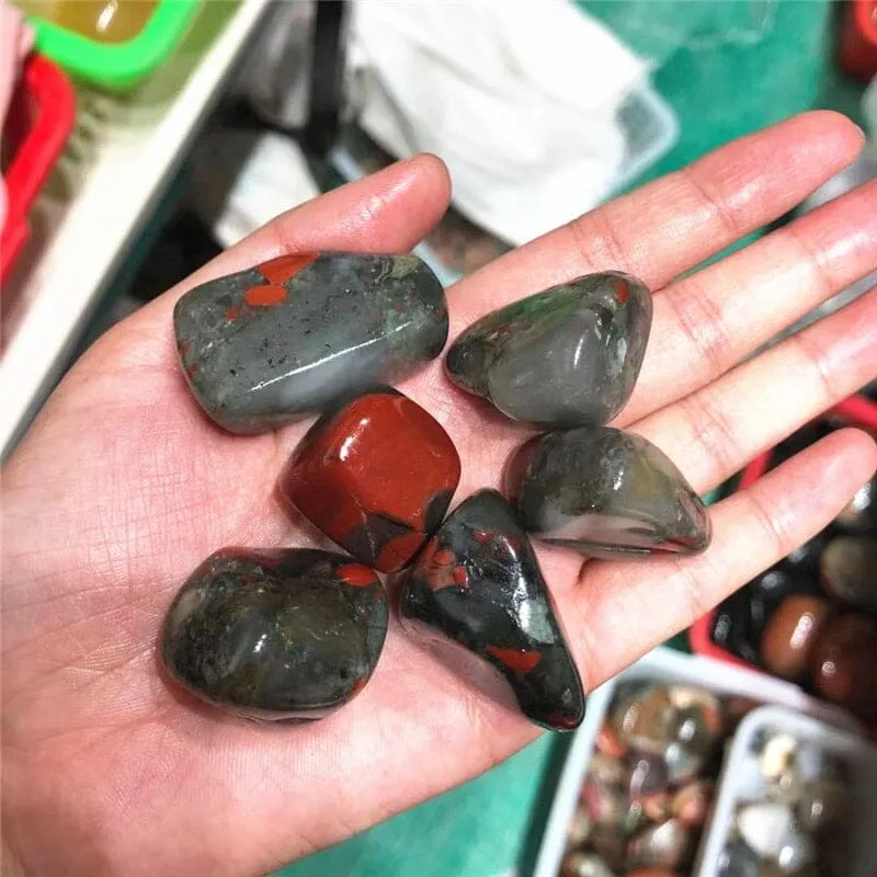 Natural Polished Bloodstone Healing Crystals