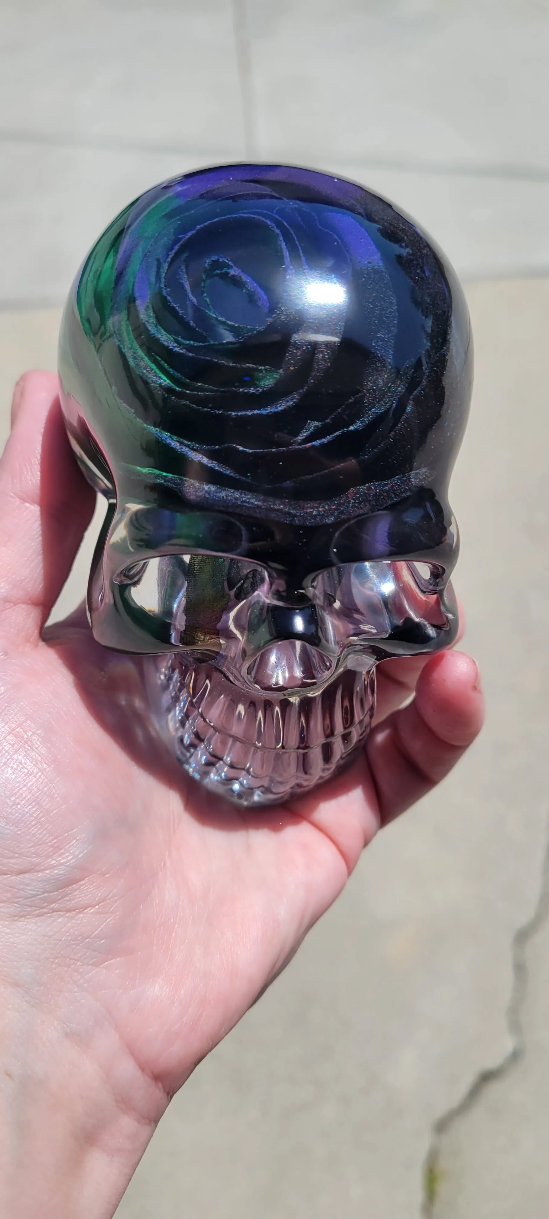 Overhaul Rose Skull Home decor