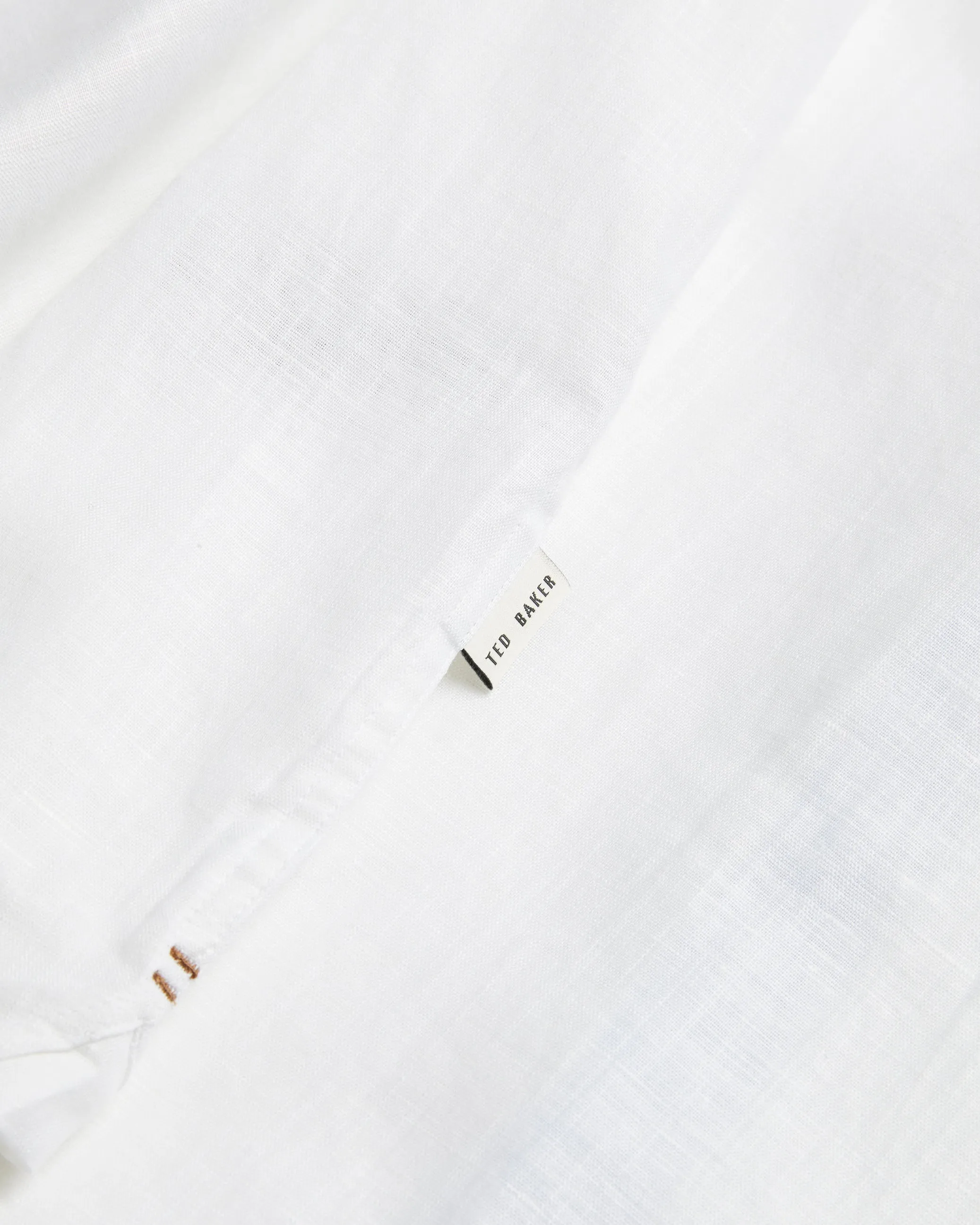 Palomas Ss Linen Shirt White