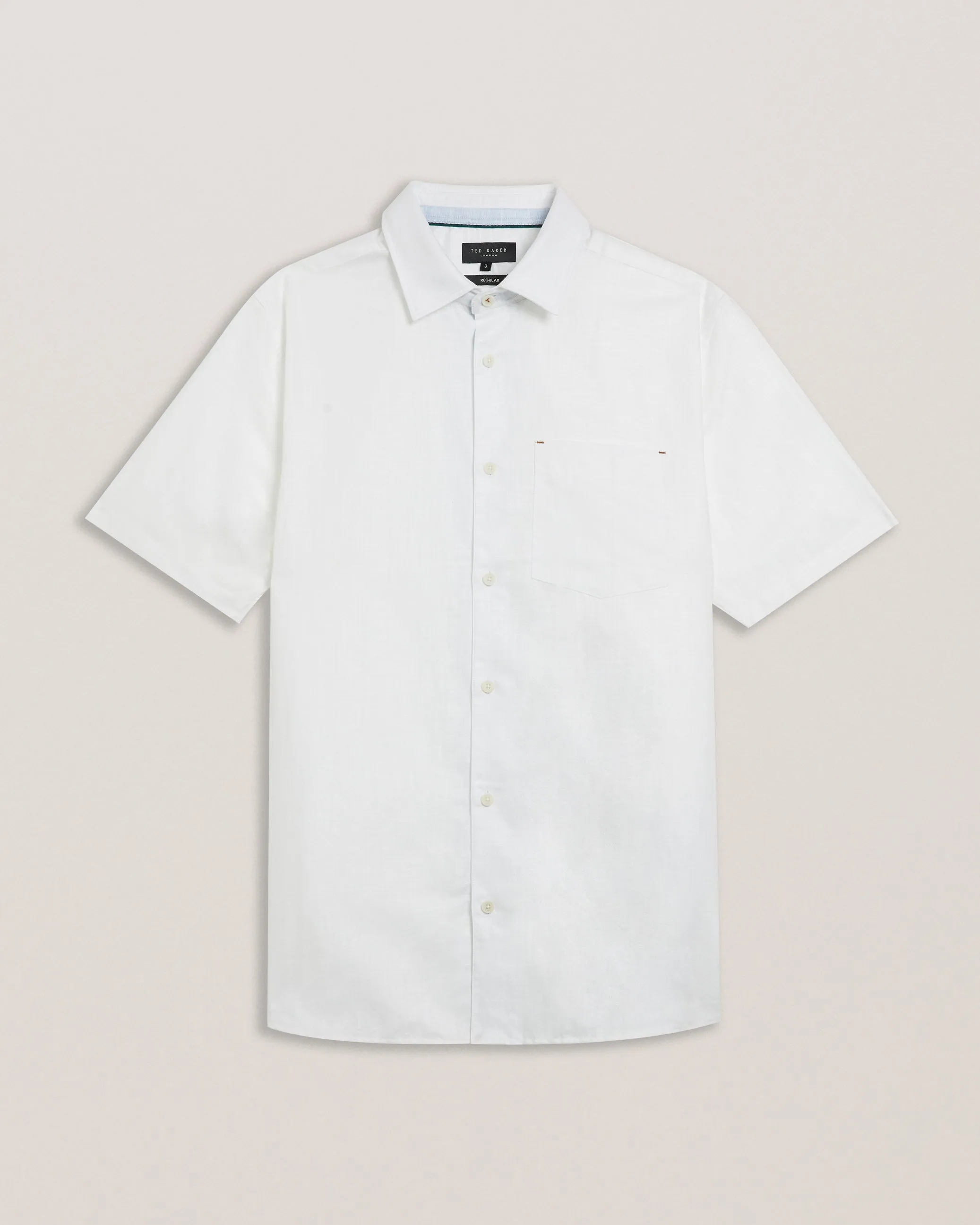 Palomas Ss Linen Shirt White