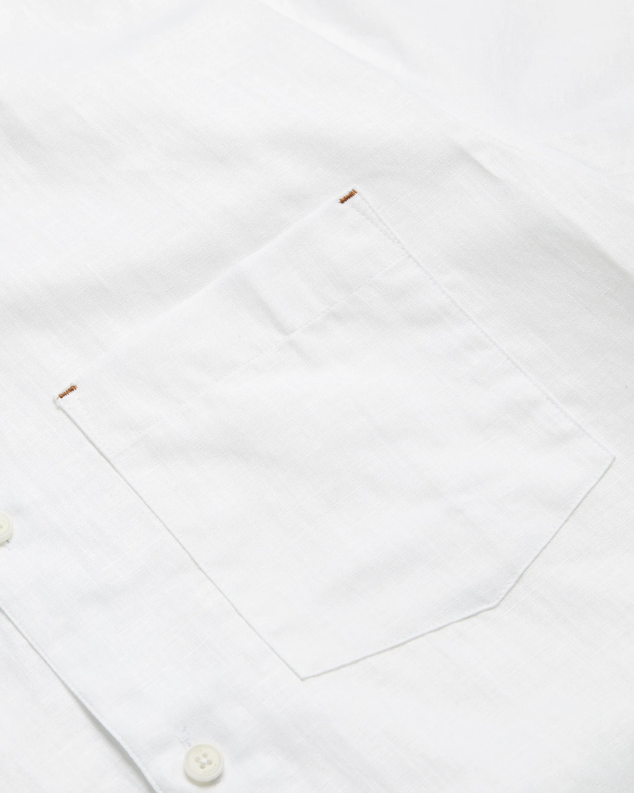 Palomas Ss Linen Shirt White