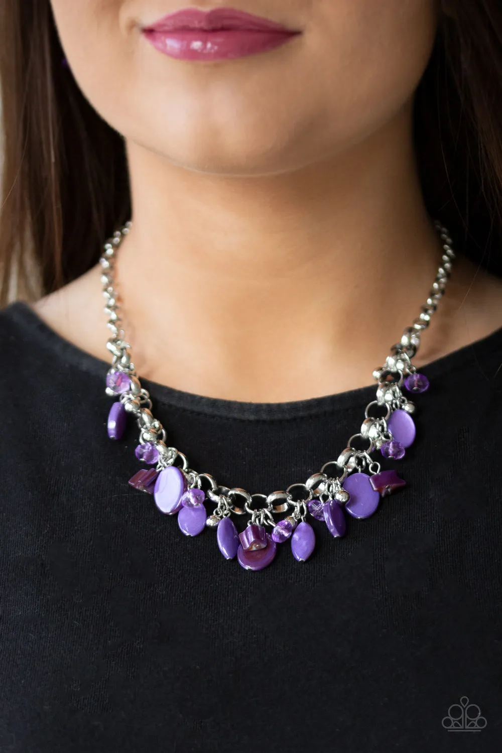 Paparazzi Necklace ~ I Want To SEA The World - Purple