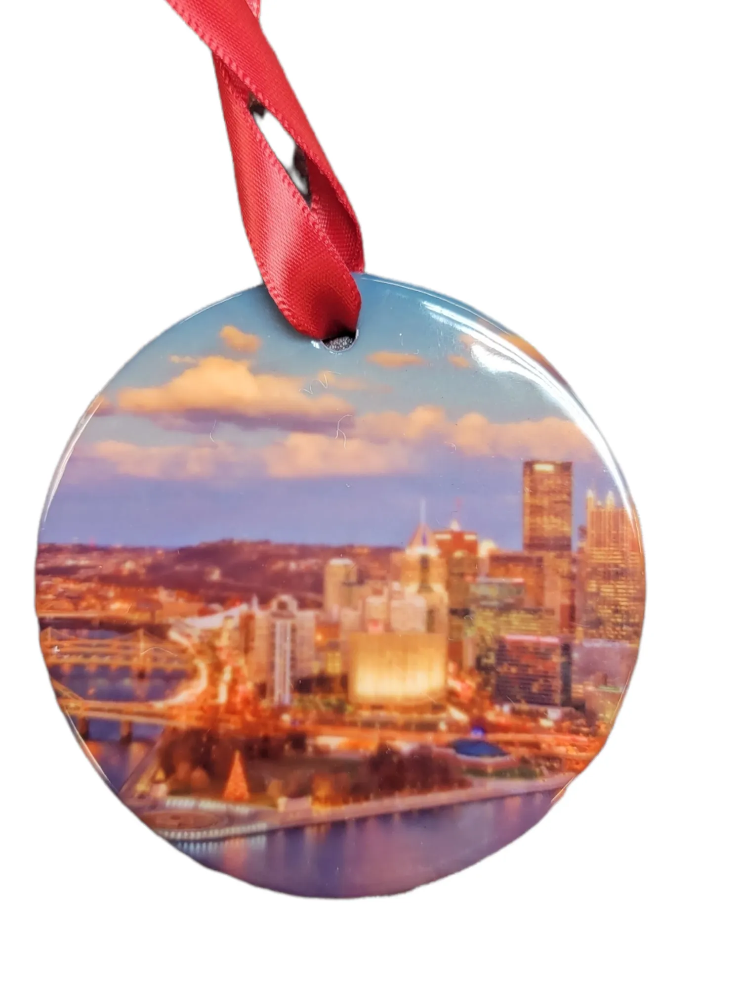 Pittsburgh City & Incline Double Sided Ornament