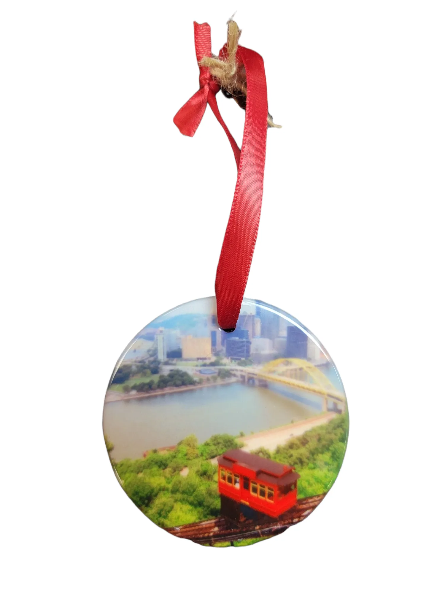 Pittsburgh City & Incline Double Sided Ornament