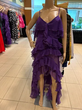 Purple Ruffle Dress