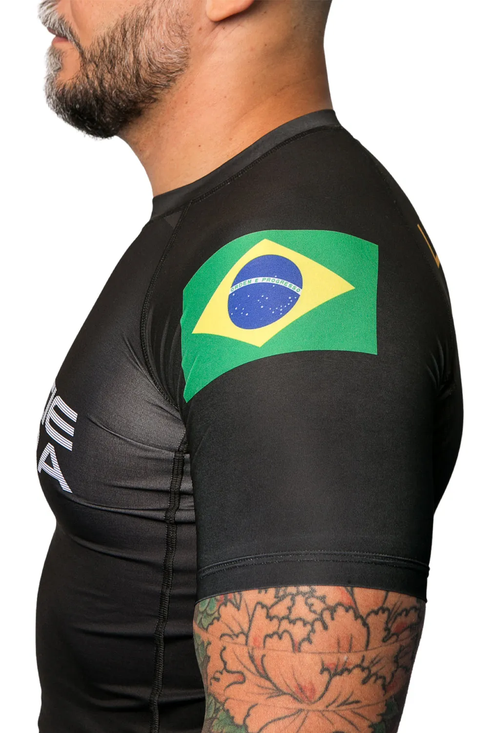 Rashguard Lutador GB M/C - Preta