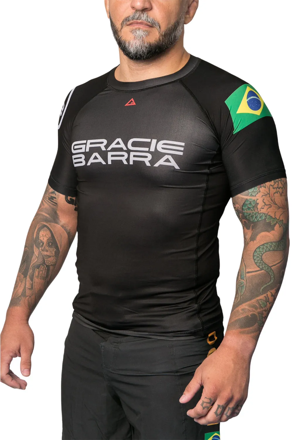 Rashguard Lutador GB M/C - Preta